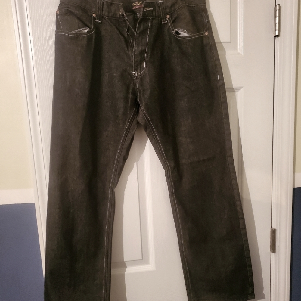Black King Maker Jeans with Pocket Design